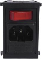bzv01z000002 Bulgin C14 Snap-In IEC Connector Male, 10A, 250 V, Fuse Size 5 x 20mm