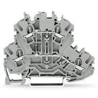 2002-22111000-410 WAGO 2002-2211/1000-410 TOPJOB S Series Grey, 2.5mm², 2-Level, Push In Termination