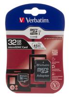 44083 Verbatim 32 GB MicroSDHC Micro SD Card, Class 10, UHS-1 U1