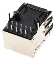 hfj11-1g02erl Halo Electronics FastJack Series Female RJ45 Connector, UTP Shield Straight 1 Port
