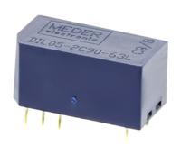 dil05-2c90-63l Meder PCB Mount Reed Relay, 5V dc Coil, DPDT, 175V dc Max, 0.25 A Max, 150Ω
