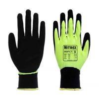 360fct-07 Unigloves 360FCT Black Acrylic, Nylon (Liner) Work Gloves, Size 7, Nitrile Coating