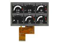 mdt0500d6ih-lvds Midas MDT0500D6IH-LVDS LCD Colour Display, 5in, 800 x 480pixels