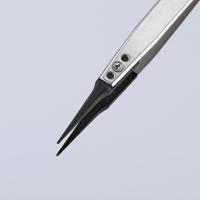 92-81-02 Knipex 130 mm, Stainless Steel, Carbon Fibre Reinforced Plastic, Smooth, ESD Tweezer