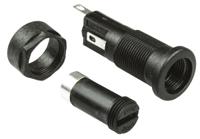 fx0454 Bulgin 10A Panel Mount Fuse Holder for 5 x 20mm Fuse, 1P, 250V ac