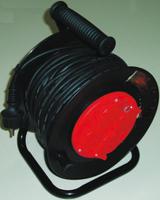 481-349 RS PRO 25m 4 Socket Type E - French Cable Reel Open Reel, IP44