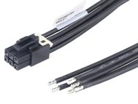 2240861064 Molex 6 Way Female Crimped Terminal to 6 Way Male Pigtail Wire to Board Cable Assembly, 600mm