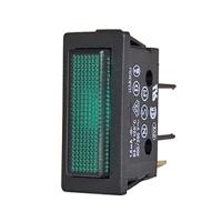 b51121e000000 Molveno B5 Series Green Neon Panel Mount Indicator, 200 → 250V ac, 11 x 30mm Mounting Hole Size