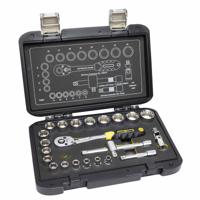t4661 CK 23-Piece Metric 3/8 in Standard Socket Set with Ratchet, 12 point