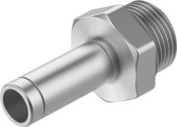 npqh-d-g18-s6-p10 Festo NPQH Series Straight Threaded Adaptor, G 1/8 Male to Push In 6 mm, Threaded-to-Tube Connection Style, 578361