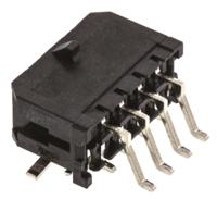 43045-0809 Molex Micro-Fit 3.0 Series Right Angle Surface PCB Header, 8 Contact(s), 3 mm Pitch, 2 Row, Shrouded