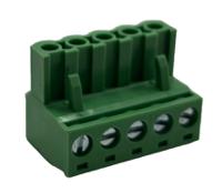 hrfe-05005v Conex-It, 5.08mm Pitch, HRFE, 5 Way, Right Angle, Pluggable Terminal Block, Plug, Cable Mount, Screw Termination,