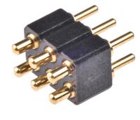 813-s1-006-10-015101 Preci-Dip 813 Series Straight Through Hole Spring Loaded Connector, 6 Contact(s), 2.54 mm Pitch, 2 Row, Shrouded
