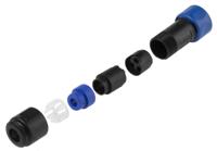 pxp401003p5560 Bulgin Circular Connector, 3 Contacts, Cable, Miniature Connector, Plug, Male, IP66, IP69K, IP68, Buccaneer 4000 Series
