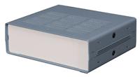 188-1328 RS PRO Grey Extruded Aluminium Enclosure, IP30, Grey Lid, 178 x 203 x 65mm