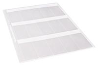594-51104-tag133la4-1104-whcl-1104-clwh HellermannTyton Helatag Transparent/White Cable Labels, 19.05mm Width, 44.5mm Height, 2500 Qty