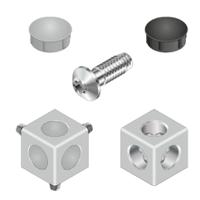 3842549872 Bosch Rexroth Corner Cube Kit, Connecting Component, Strut Profile 45 mm, Groove Size 10mm