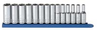 80554 GearWrench 14-Piece Metric 3/8 in Deep Socket Set , 6 point