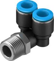 qsyl-12-12 Festo Y Threaded Adaptor, Push In 12 mm to Push In 12 mm, Threaded-to-Tube Connection Style, 153181