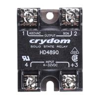hd4890 Sensata Crydom HD Series Series Solid State Relay, 90 A Load, Panel Mount, 530 V Load, 32 V Control