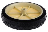 380076 Guitel Hervieu Black, White Rubber Trolley Wheel, 50kg
