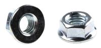 275-484 RS PRO, Bright Zinc Plated Steel Flanged Hex Nut, DIN 6923, M8