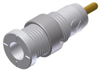 975459707 Hirschmann Test & Measurement White Female Banana Socket, 2mm Connector, Solder Termination, 10A, 1000V ac/dc, Gold