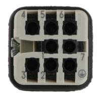 09210072632 HARTING Heavy Duty Power Connector Insert, 10A, Male, Han D Series, 8 Contacts