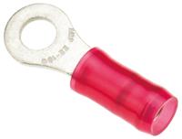 2-36151-2 TE Connectivity, PIDG Insulated Ring Terminal, M3.5 Stud Size, 0.26mm² to 1.65mm² Wire Size, Red