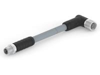 t41526c9l14-005 TE Connectivity Male 4 way M12 to Female 4 way M12 Sensor Actuator Cable, 5 m