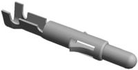 350690-3 TE Connectivity Universal MATE-N-LOK Series Male Crimp Terminal, 24AWG Min, 18AWG Max