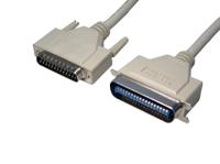 182-8804 RS PRO Male 25 Pin D-sub to Male Centronics Parallel Cable, 3m, Grey Sheath