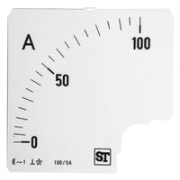 eq94-00d1-0001-0100a Sifam Tinsley 100A Meter Scale For Use With 96 x 96 Analogue Panel Ammeter