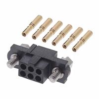 m80-4610605 HARWIN M80 Connector Kit Containing 6 Barrel Crimp Contacts Loose, Crimp Shell, Housing with Hexagonal Slotted