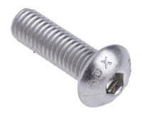 232-8243 RS PRO Stainless Steel Hex Socket Button Screw, ISO 7380, M5 x 16mm