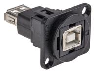 874-1194 RS PRO Straight, XLR Panel Mount, Socket Feedthrough USB Connector