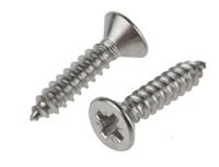 797-6184 RS PRO Plain Stainless Steel Countersunk Head Self Tapping Screw, N°12 x 1in Long 25mm Long