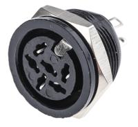 490-933 RS PRO 6 Pole Din Socket, 4A, 100 V ac, Female, Panel Mount