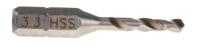 828-202 RS PRO HSS Twist Drill Bit, 3.3mm Diameter, mm Overall