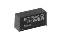 tra-3-0512 TRACOPOWER TRA 3 DC-DC Converter, 12V dc/ 250mA Output, 4.5 → 5.5 V dc Input, 3W, Through Hole, +85°C Max Temp