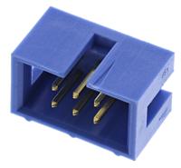 2-1761603-1 TE Connectivity AMP-LATCH Series Straight Through Hole PCB Header, 6 Contact(s), 2.54 mm Pitch, 2 Row, Shrouded