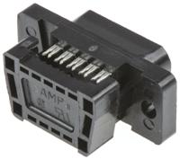 1658615-4 TE Connectivity Amplimite HDF-20 9 Way Right Angle Cable Mount D-sub Connector Plug, 2.77mm Pitch