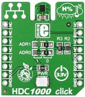 mikroe-1797 MikroElektronika Humidity Click Humidity Sensor, Temperature Sensor Add On Board MikroBus