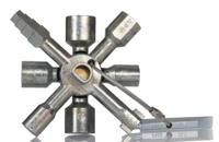 00-11-01 Knipex Diecast Zinc 17-way Control Cabinet Key