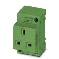 0804052 Phoenix Contact Mains Sockets, 13A, DIN Rail, 250 V