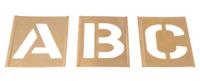 175303 AT Brown 30 Piece Brass Stencil Letters, 76mm Character Height