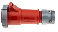 3881 MENNEKES, PowerTOP IP67 Red Cable Mount 3P + N + E Industrial Power Socket, Rated At 16A, 400 V