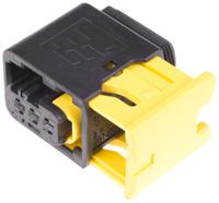 1-1418448-1 TE Connectivity, HDSCS Automotive Connector Socket Black Cable Mount 3 Way
