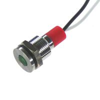 pl10sl025 CML Innovative Technologies PL10SL Series Green Panel LED, 110V, 10mm Mounting Hole Size, Lead Wires Termination, IP67