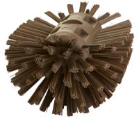 703766 Vikan Hard Bristle Brown Scrubbing Brush, 40mm bristle length, PET bristle material